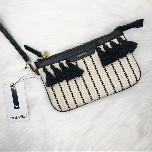 New NINE WEST Astoria SLG Tassel Wristlet - Picture 5 of 11